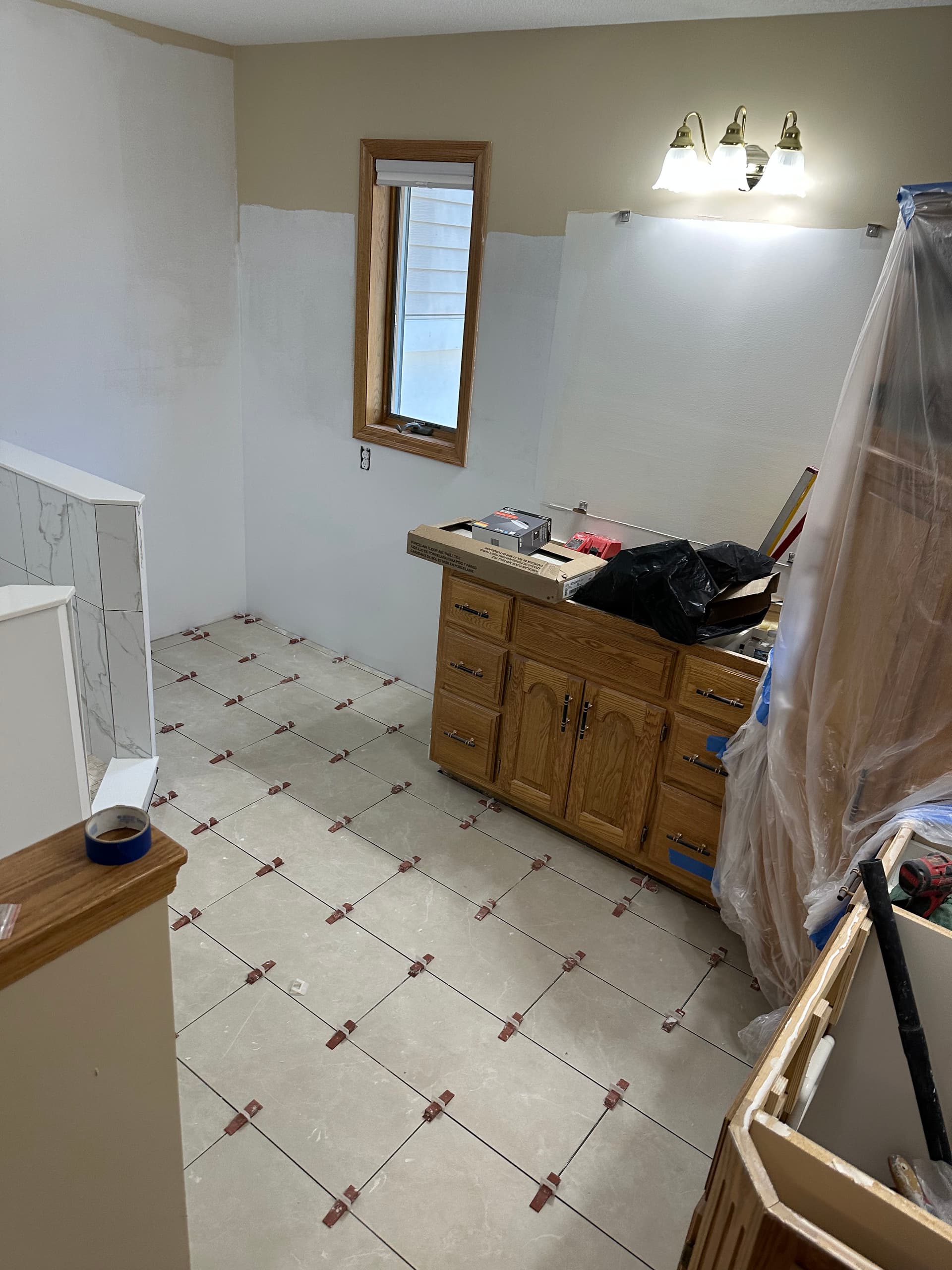 Bathroom Remodel in Progress - Tile Work Done Right image